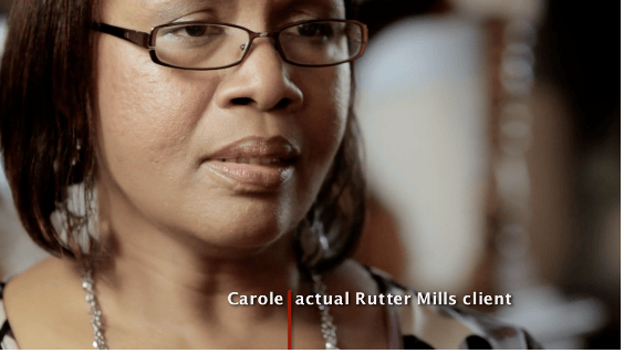 Carole, an actual Rutter Mills client